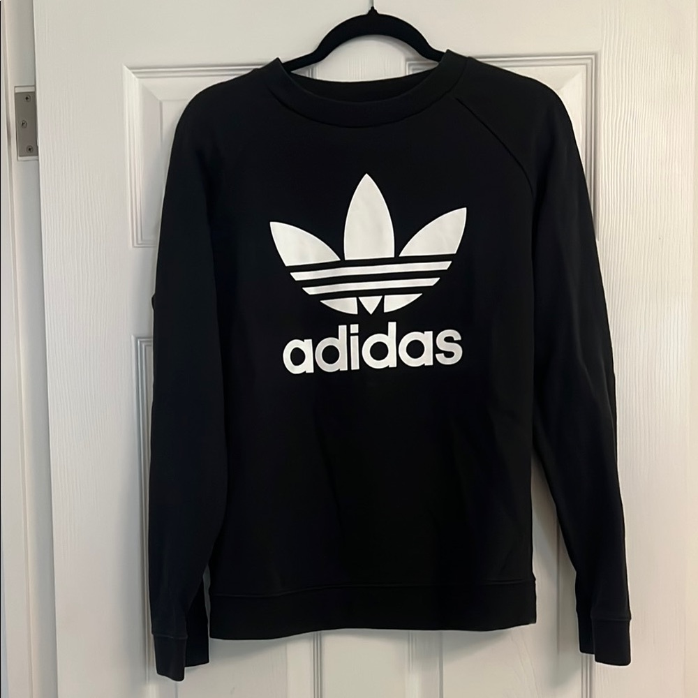 Adidas Black Crew Neck Sweater